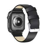 ENKAY Hat-Prince 2 in 1 Carbon Fiber Texture TPU Semi-clad Protective Shell + 3D Full Screen PET Curved Heat Bending HD Screen Protector For Apple Watch Series 6 / 5 / 4 / Watch SE 40mm, For Apple Watch Series 6 / 5 / 4 / Watch SE 40mm
