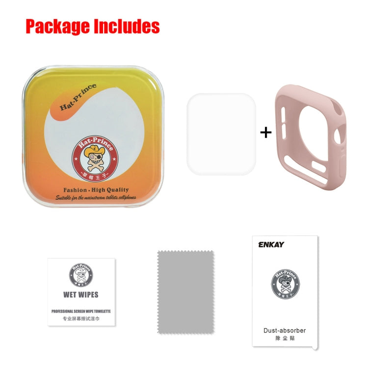 ENKAY Hat-Prince 2 in 1 TPU Semi-clad Protective Shell + 3D Full Screen PET Curved Heat Bending HD Screen Protector For Apple Watch Series 6 / 5 / 4 / Watch SE 44mm, For Apple Watch Series 6 / 5 / 4 / Watch SE 44mm