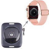 Glass Back Cover With Wireless Charging Coil For Apple Watch Series SE 2022 44mm LTE Edition, For Watch Series SE 2022 44mm LTE