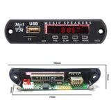 Car 12V Audio Bluetooth MP3 Player Decoder Board FM Radio TF USB 3.5 mm AUX, without Recording, without Recording