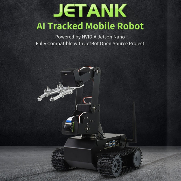 Waveshare JETANK AI Tracked Mobile Robot Kit, Based on Jetson Nano, EU Plug, Waveshare JETANK AI