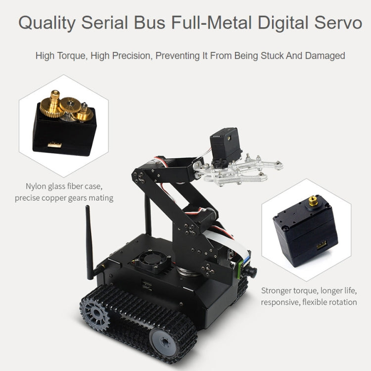 Waveshare JETANK AI Tracked Mobile Robot Kit, Based on Jetson Nano, EU Plug, Waveshare JETANK AI