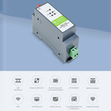 Waveshare Rail-Mount Serial Server RS485 to WIFI/Ethernet Module, Modbus MQTT Gateway, 21968