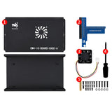Waveshare Metal Box A for Raspberry Pi CM4 IO Board, with Cooling Fan