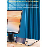 HW-6002 2 In 1 Type-C / USB-C to HDMI + VGA Adapter Converter, HW-6002