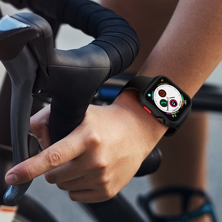 Silicone Frame Protective Case For Apple Watch Series 6 / 5 / 4 / Watch SE 44mm, For Apple Watch Series 6 / 5 / 4 / Watch SE 44mm
