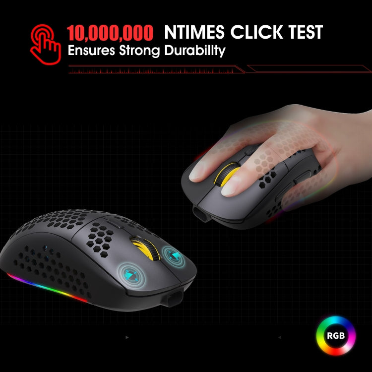 HXSJ T90 RGB Light Three-mode Wireless Gaming Mouse