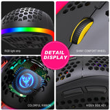 HXSJ T90 RGB Light Three-mode Wireless Gaming Mouse