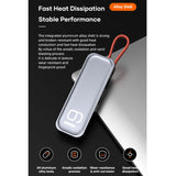 ROCK TR06 6 In 1 Type-C / USB-C to RJ45 Multi-function Docking Station, TR06