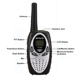 1 Pair RETEVIS RT628 0.5W EU Frequency 446MHz 8CHS Handheld Children Walkie Talkie, RT628(White), RT628(Red), RT628(Black)