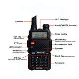 RETEVIS RT-5R 400-520MHz + 136-174MHz 128CHS USB Two-segment Handheld Walkie Talkie, USB