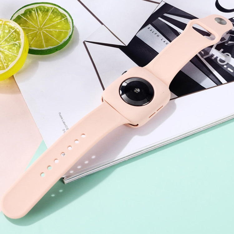 Silicone Replacement Strap Watchband + Watch Protective Case Set, For Apple Watch Series 9 / 8 / 7 41mm, For Apple Watch Series 9 / 8 / 7 45mm