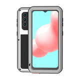 LOVE MEI Metal Shockproof Waterproof Dustproof Protective Case with Glass, For Samsung Galaxy A32 5G, For Samsung Galaxy A52 5G / 4G, For Samsung Galaxy S21 5G, For Samsung Galaxy A42, For Samsung Galaxy S21+ 5G, For Samsung Galaxy A72 5G / 4G