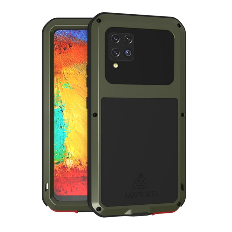 LOVE MEI Metal Shockproof Waterproof Dustproof Protective Case with Glass, For Samsung Galaxy A32 5G, For Samsung Galaxy A52 5G / 4G, For Samsung Galaxy S21 5G, For Samsung Galaxy A42, For Samsung Galaxy S21+ 5G, For Samsung Galaxy A72 5G / 4G