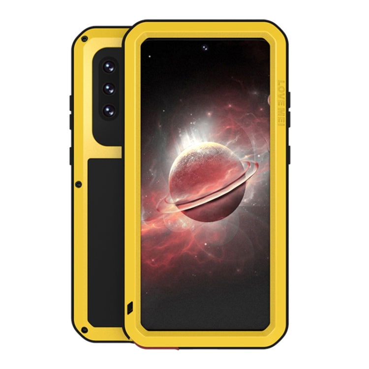 LOVE MEI Metal Shockproof Waterproof Dustproof Protective Case with Glass, For Samsung Galaxy A32 5G, For Samsung Galaxy A52 5G / 4G, For Samsung Galaxy S21 5G, For Samsung Galaxy A42, For Samsung Galaxy S21+ 5G, For Samsung Galaxy A72 5G / 4G