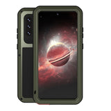 LOVE MEI Metal Shockproof Waterproof Dustproof Protective Case with Glass, For Samsung Galaxy A32 5G, For Samsung Galaxy A52 5G / 4G, For Samsung Galaxy S21 5G, For Samsung Galaxy A42, For Samsung Galaxy S21+ 5G, For Samsung Galaxy A72 5G / 4G