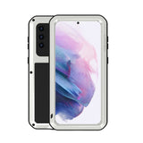 LOVE MEI Metal Shockproof Waterproof Dustproof Protective Case with Glass, For Samsung Galaxy A32 5G, For Samsung Galaxy A52 5G / 4G, For Samsung Galaxy S21 5G, For Samsung Galaxy A42, For Samsung Galaxy S21+ 5G, For Samsung Galaxy A72 5G / 4G