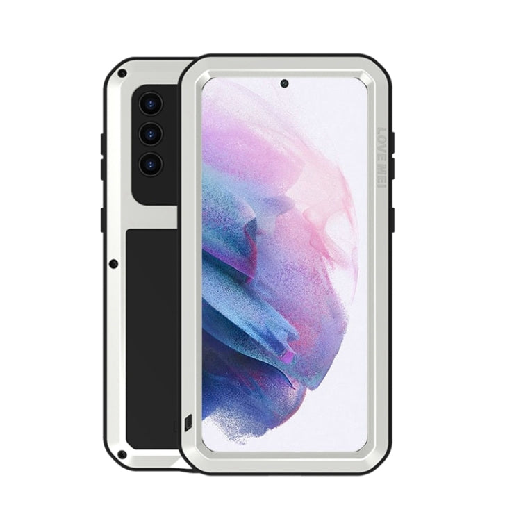LOVE MEI Metal Shockproof Waterproof Dustproof Protective Case with Glass, For Samsung Galaxy A32 5G, For Samsung Galaxy A52 5G / 4G, For Samsung Galaxy S21 5G, For Samsung Galaxy A42, For Samsung Galaxy S21+ 5G, For Samsung Galaxy A72 5G / 4G
