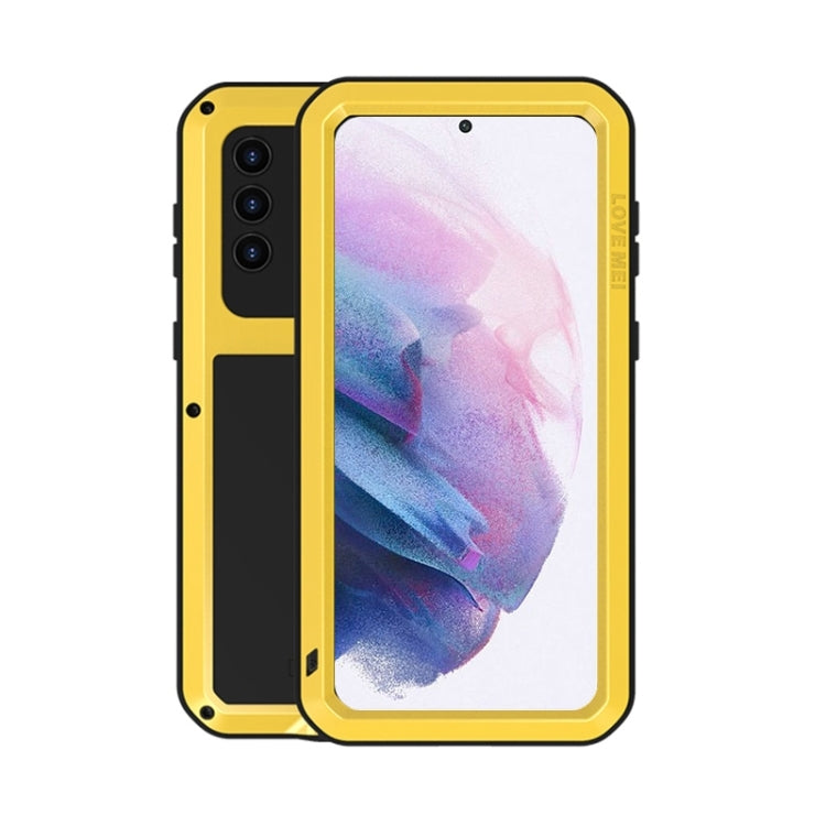 LOVE MEI Metal Shockproof Waterproof Dustproof Protective Case with Glass, For Samsung Galaxy A32 5G, For Samsung Galaxy A52 5G / 4G, For Samsung Galaxy S21 5G, For Samsung Galaxy A42, For Samsung Galaxy S21+ 5G, For Samsung Galaxy A72 5G / 4G