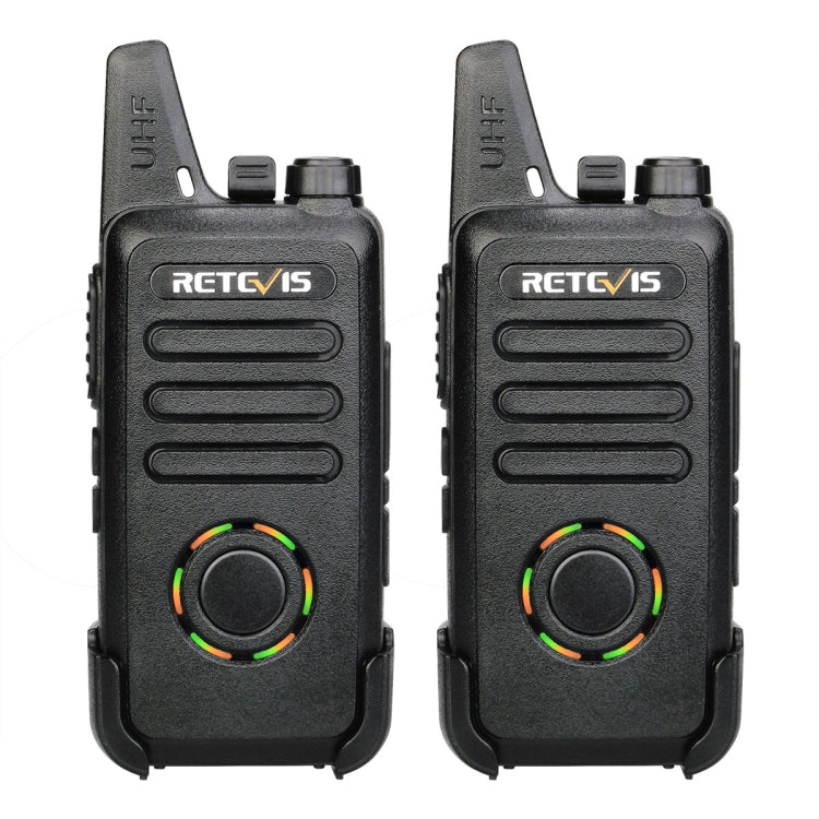1 Pair RETEVIS RT22S US Frequency 22CHS FRS License-free Two Way Radio Handheld Walkie Talkie, US Plug, RT22S