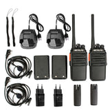 1 Pair RETEVIS RT24 EU Frequency PMR 446/400-470MHz 16CHS Two Way Radio Handheld Walkie Talkie, EU Plug, RT24