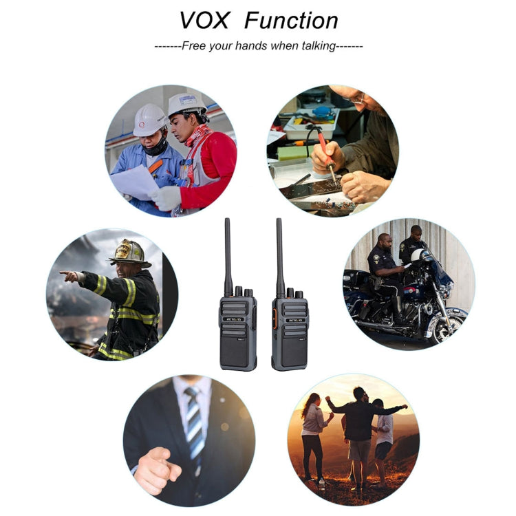1 Pair RETEVIS RB617 PMR446 16CHS License-free Two Way Radio Handheld Walkie Talkie, EU Plug, RB617