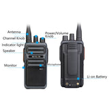 1 Pair RETEVIS RB617 PMR446 16CHS License-free Two Way Radio Handheld Walkie Talkie, EU Plug, RB617