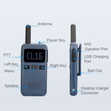 RETEVIS RB619 PMR446 16CHS License-free Two Way Radio Handheld Walkie Talkie, EU Plug, RB619