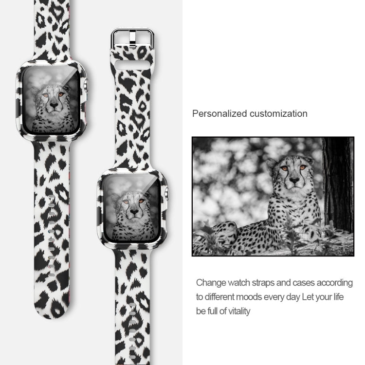 Silicone Printing Integrated Replacement Watch Case Watchband, For Apple Watch Series 6 / 5 / 4 / Watch SE 44mm, For Apple Watch Series 6 / 5 / 4 / Watch SE 40mm, For Apple Watch Series 3 & 2 & 1 42mm