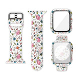 Silicone Printing Integrated Replacement Watch Case Watchband, For Apple Watch Series 6 / 5 / 4 / Watch SE 44mm, For Apple Watch Series 6 / 5 / 4 / Watch SE 40mm, For Apple Watch Series 3 & 2 & 1 42mm