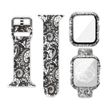 Silicone Printing Integrated Replacement Watch Case Watchband, For Apple Watch Series 6 / 5 / 4 / Watch SE 44mm, For Apple Watch Series 6 / 5 / 4 / Watch SE 40mm, For Apple Watch Series 3 & 2 & 1 42mm