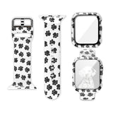 Silicone Printing Integrated Replacement Watch Case Watchband, For Apple Watch Series 6 / 5 / 4 / Watch SE 44mm, For Apple Watch Series 6 / 5 / 4 / Watch SE 40mm, For Apple Watch Series 3 & 2 & 1 42mm