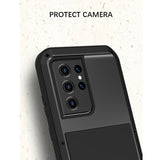 LOVE MEI Metal Shockproof Waterproof Dustproof Protective Case without Glass, For Samsung Galaxy S21 Ultra 5G
