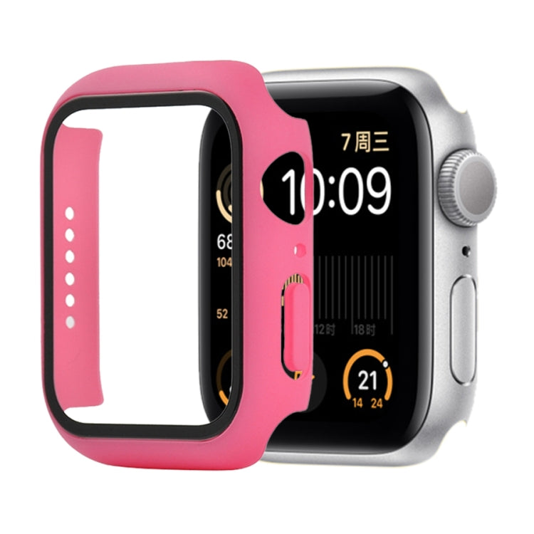 Shockproof PC+Tempered Glass Protective Case with Packed Carton For Apple Watch 44mm(Orange), For Apple Watch Series 6 / 5 / 4 / Watch SE 44mm, For Apple Watch Series 6 & SE & 5 & 4 44mm, For Apple Watch Series 3 & 2 & 1 42mm