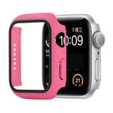 Shockproof PC+Tempered Glass Protective Case with Packed Carton For Apple Watch 44mm(Orange), For Apple Watch Series 6 / 5 / 4 / Watch SE 44mm, For Apple Watch Series 6 & SE & 5 & 4 44mm, For Apple Watch Series 3 & 2 & 1 42mm