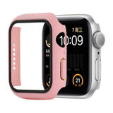 Shockproof PC+Tempered Glass Protective Case with Packed Carton For Apple Watch 44mm(Orange), For Apple Watch Series 6 / 5 / 4 / Watch SE 44mm, For Apple Watch Series 6 & SE & 5 & 4 44mm, For Apple Watch Series 3 & 2 & 1 42mm