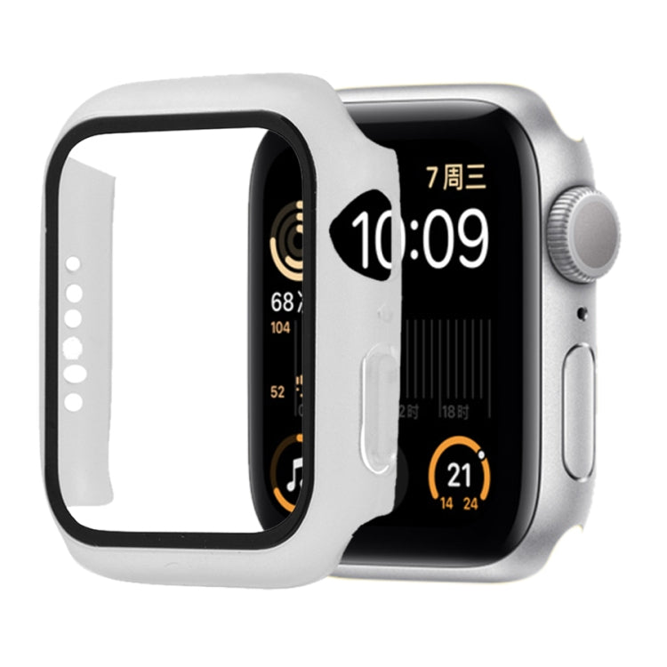 Shockproof PC+Tempered Glass Protective Case with Packed Carton For Apple Watch 44mm(Orange), For Apple Watch Series 6 / 5 / 4 / Watch SE 44mm, For Apple Watch Series 6 & SE & 5 & 4 44mm, For Apple Watch Series 3 & 2 & 1 42mm