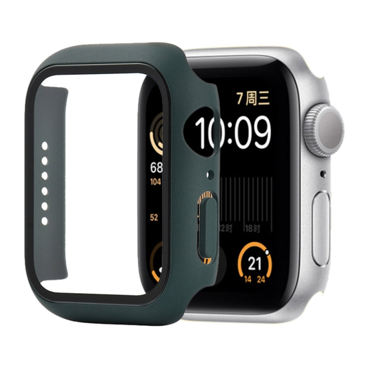 Shockproof PC+Tempered Glass Protective Case with Packed Carton For Apple Watch 44mm(Orange), For Apple Watch Series 6 / 5 / 4 / Watch SE 44mm, For Apple Watch Series 6 & SE & 5 & 4 44mm, For Apple Watch Series 3 & 2 & 1 42mm