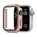 Shockproof PC+Tempered Glass Protective Case with Packed Carton For Apple Watch 44mm(Orange), For Apple Watch Series 6 / 5 / 4 / Watch SE 44mm, For Apple Watch Series 6 & SE & 5 & 4 44mm, For Apple Watch Series 3 & 2 & 1 42mm