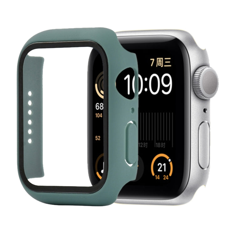 Shockproof PC+Tempered Glass Protective Case with Packed Carton For Apple Watch 44mm(Orange), For Apple Watch Series 6 / 5 / 4 / Watch SE 44mm, For Apple Watch Series 6 & SE & 5 & 4 44mm, For Apple Watch Series 3 & 2 & 1 42mm
