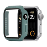 Shockproof PC+Tempered Glass Protective Case with Packed Carton For Apple Watch 44mm(Orange), For Apple Watch Series 6 / 5 / 4 / Watch SE 44mm, For Apple Watch Series 6 & SE & 5 & 4 44mm, For Apple Watch Series 3 & 2 & 1 42mm