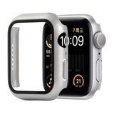 Shockproof PC+Tempered Glass Protective Case with Packed Carton For Apple Watch 44mm(Orange), For Apple Watch Series 6 / 5 / 4 / Watch SE 44mm, For Apple Watch Series 6 & SE & 5 & 4 44mm, For Apple Watch Series 3 & 2 & 1 42mm