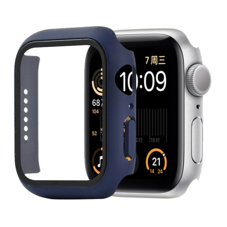 Shockproof PC+Tempered Glass Protective Case with Packed Carton For Apple Watch 44mm(Orange), For Apple Watch Series 6 / 5 / 4 / Watch SE 44mm, For Apple Watch Series 6 & SE & 5 & 4 44mm, For Apple Watch Series 3 & 2 & 1 42mm