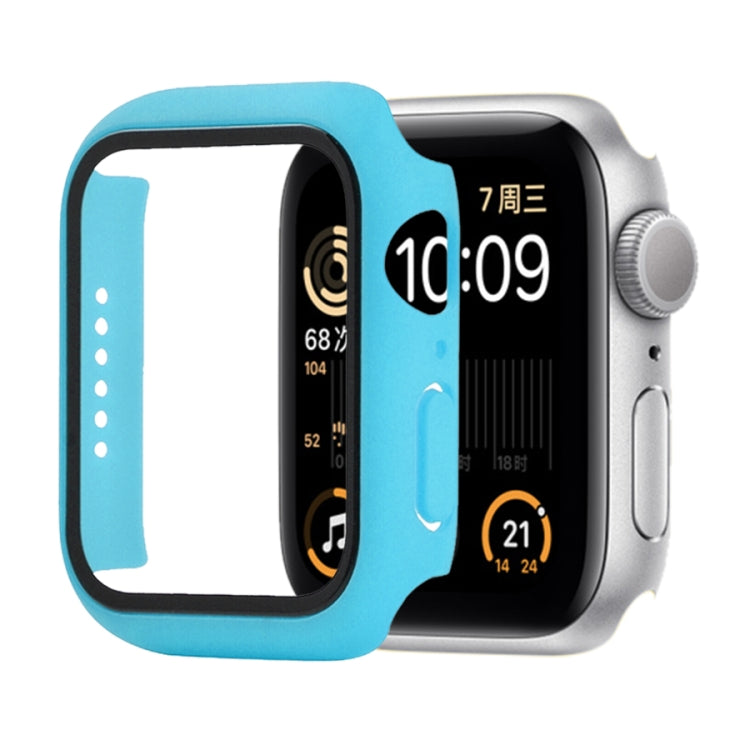 Shockproof PC+Tempered Glass Protective Case with Packed Carton For Apple Watch 44mm(Orange), For Apple Watch Series 6 / 5 / 4 / Watch SE 44mm, For Apple Watch Series 6 & SE & 5 & 4 44mm, For Apple Watch Series 3 & 2 & 1 42mm