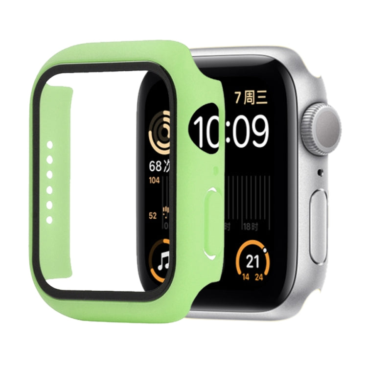 Shockproof PC+Tempered Glass Protective Case with Packed Carton For Apple Watch 44mm(Orange), For Apple Watch Series 6 / 5 / 4 / Watch SE 44mm, For Apple Watch Series 6 & SE & 5 & 4 44mm, For Apple Watch Series 3 & 2 & 1 42mm