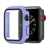 Shockproof PC+Tempered Glass Protective Case with Packed Carton For Apple Watch 44mm(Orange), For Apple Watch Series 6 / 5 / 4 / Watch SE 44mm, For Apple Watch Series 6 & SE & 5 & 4 44mm, For Apple Watch Series 3 & 2 & 1 42mm