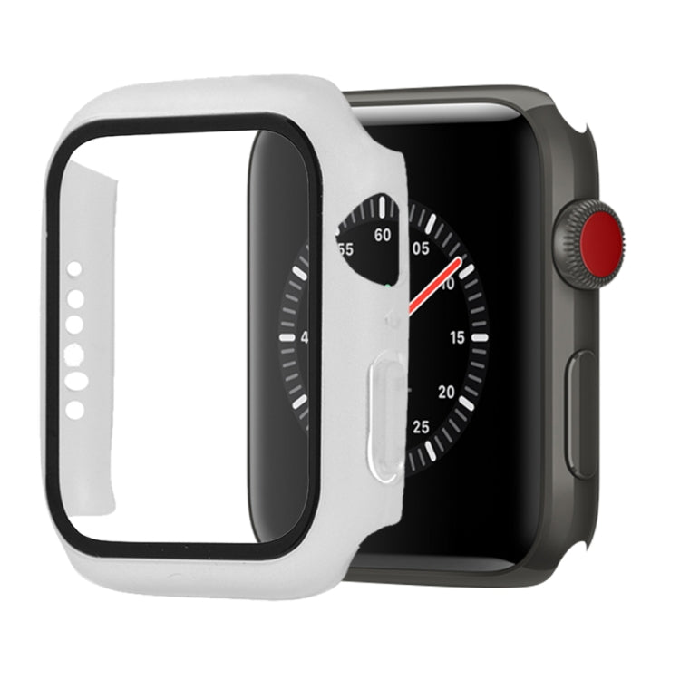 Shockproof PC+Tempered Glass Protective Case with Packed Carton For Apple Watch 44mm(Orange), For Apple Watch Series 6 / 5 / 4 / Watch SE 44mm, For Apple Watch Series 6 & SE & 5 & 4 44mm, For Apple Watch Series 3 & 2 & 1 42mm