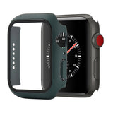 Shockproof PC+Tempered Glass Protective Case with Packed Carton For Apple Watch 44mm(Orange), For Apple Watch Series 6 / 5 / 4 / Watch SE 44mm, For Apple Watch Series 6 & SE & 5 & 4 44mm, For Apple Watch Series 3 & 2 & 1 42mm