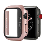 Shockproof PC+Tempered Glass Protective Case with Packed Carton For Apple Watch 44mm(Orange), For Apple Watch Series 6 / 5 / 4 / Watch SE 44mm, For Apple Watch Series 6 & SE & 5 & 4 44mm, For Apple Watch Series 3 & 2 & 1 42mm