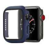 Shockproof PC+Tempered Glass Protective Case with Packed Carton For Apple Watch 44mm(Orange), For Apple Watch Series 6 / 5 / 4 / Watch SE 44mm, For Apple Watch Series 6 & SE & 5 & 4 44mm, For Apple Watch Series 3 & 2 & 1 42mm